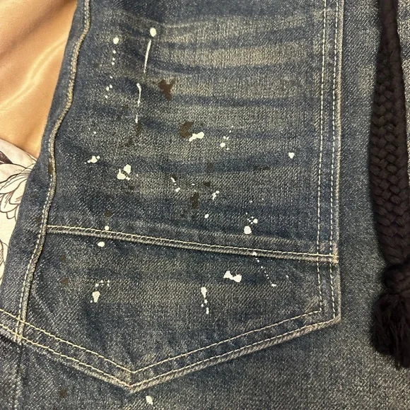 Free People Moxie Barrel Cerulean Blue RARE COLORWAY Hot Trend Size 24 see 📏 - Picture 4 of 16